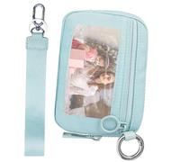 Women's Zipper Wallet | Compact Fashion Purse with ID Window | Small Zipper Wallet with Coin Pouch for Travel, Outdoor Sports, and Daily Use | Convenient Organizer for Women 5.51x3.74x0.79 inches