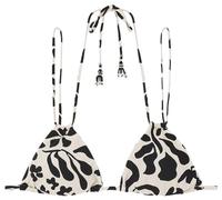 Women'secret B&w Floral Triangle Bikini Top Haut Femme