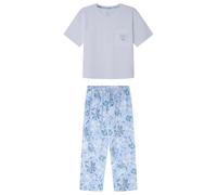 Women'secret Capri Pyjama Daily Garden, Blanc, S Femme