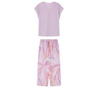 Women'secret Capri Pyjama Daily Pastels, Violet, XL Femme