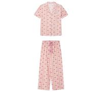 Women'secret Capri Pyjama Mix and Match Journal, Rose, S Femme