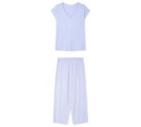 Women'secret Capri Pyjama Soft Touch, Vert, S Femme