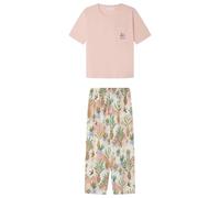 Women'secret Capri Pyjama Weekly Hope pour Femme, Rose, M