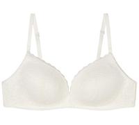 Women'secret Charming Soutien-Gorge Triangulaire rembourré en Dentelle Marengo pour Femme, Blanc, 100C