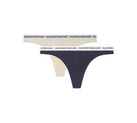 Women'secret Culotte String pour Femme, Bleu Marine, M