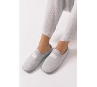 Women'secret Femme Zapatillas de Ducha Colección Everyday Essentials Slippers Accessoires :, Gris foncé, Medium
