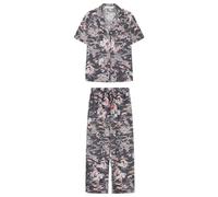 Women'secret Grey Classic Cherry Blossom Pyjamas Ensemble de Pijama, IMPRIMÉ Gris, M Femme