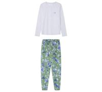 Women'secret Long Pyjama Daily Farmer's Market, Gris, S Femme