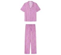 Women'secret Long Pyjama Mix and Match Journal, Violet, XL Femme