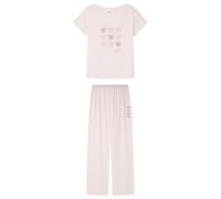 Women'secret Long Pyjama Multilicense Lucky Love Smiley, Rose, L Femme