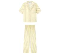 Women'secret Long Pyjama Multilicense Play Smiley, Citronier, M Femme