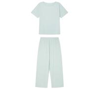 women'secret Pijama Capri Rayas Verde Ecovero Pyjama, Menthe, M Femme