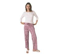 Women'secret Pijama de Manga Larga Pantalón Largo Colección Daily Rose Pyjama, Ivoire, M Femme