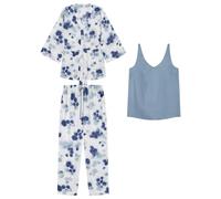 Women'secret Pijama de Manga Larga Pantalón Largo Colección Forest Pyjama, Vert Standard, XXL Femme