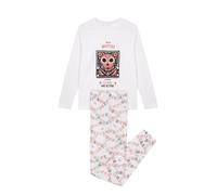 Women'secret Pijama de Manga Larga Pantalón Largo Colección Halloween Pyjama, Ivoire, S Femme
