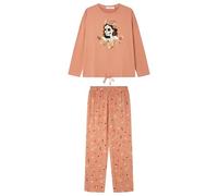Women'secret Pijama de Manga Larga Pantalón Largo Colección Halloween Pyjama, Pêche, XL Femme