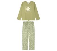 Women'secret Pijama de Manga Larga Pantalón Largo Colección Multilicense Cottage Pyjama, Kaki Moyen, S Femme