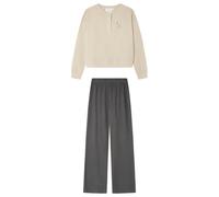 Women'secret Pijama de Manga Larga Pantalón Largo Colección Multilicense Urban Pyjama, Taupe Moyen, XL Femme