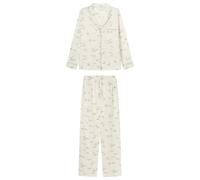 Women'secret Pijama Largo Daily Frosted Bird Pyjama, Blanco, XXL Femme