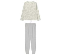 Women'secret Pijama Largo Daily Frosted Perfect Pyjama, Blanco, L Femme