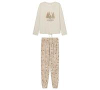 Women'secret Pijama Largo Teddy Tree Pyjama, Blanco, L Femme