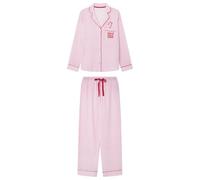 Women'secret Pijama Largo Very Merry Hearts Pyjama, Rose, XS Femme