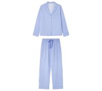 Women'secret Pijama Masculino de Manga Larga Colección Mix and Match Green House Pyjama, Acier Bleu, XS Femme