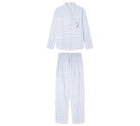 Women'secret Pijama Masculino de Manga Larga Colección Multilicense Campus Pyjama, Bleu-imprimé, S Femme