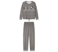 Women'secret Pijama Pyjama Largo Collection Mickey, Dark Grey, S Women's