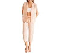 women'secret Pyjama à Manches Courtes Quotidien Aquamarine Ensemble de Pijama, LT Peach, M Femme