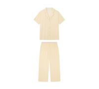 women'secret Pyjama à Manches Courtes Soft Touch Summer Ensemble de Pijama, LT Yellow, XL Femme
