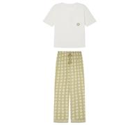 women'secret Pyjama Long Weekly Sunshine Jeu Femme, Blanc Ivoire, S