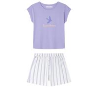 Women'secret Short Pyjama Weekly Hope Stripe, Violet, L Femme