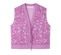 Women'secret Sweater Mix and Match Journal Gilet, Violet, S-M Femme