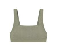 Women'secret Top Almohadilla Extraíble Seamless Collection de Structures sans Coutures avec Coussin supérieur Amovible, Medium Kaki, XS Women's