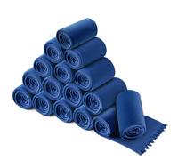 wometo Lot de 16 couvertures polaire Wave - 120 x 160 cm - Certifié Öko-Tex - Environ 300 g - Bleu