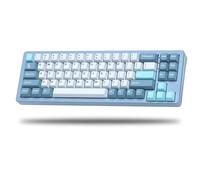 Womier SK71 Clavier de jeu 75 %, coque en alliage d'aluminium, clavier crémeux mécanique sans fil, Bluetooth/2,4 G/commutateurs pré-lubrifiés remplaçables à chaud, panneau de touches RVB crémeux monté