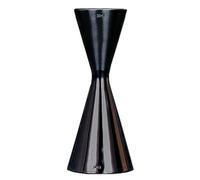 WOMLEX Verre doseur à cocktail avec graduation intérieure pour un cocktail - Acier inoxydable 304 - Convient pour les bars et les appartements (Noir, 30 ml et 60 ml)
