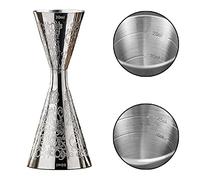 WOMLEX Verre doseur à cocktail avec graduation intérieure pour un cocktail - Acier inoxydable 304 - Convient pour les bars et les appartements (elfe, 30 ml et 60 ml)