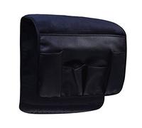 Wommty Velours Noir Canapé Couch Chaise Accoudoir Doux Caddy Organisateur Titulaire pour Télécommande, Téléphone Portable, Livre, Magazines, Crayon
