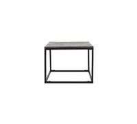 Table basse Womo Design WOMO-DESIGN Table d'Appoint Carré - 60x60cm - Motif Chevrons Gris - Tableau en Bois de