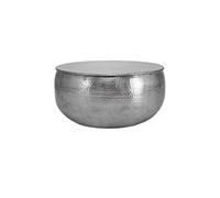 Table basse Womo Design WOMO-DESIGN Table Basse Martelée de Salon - Table d'Appoint Ronde Artisanale Ø 60x30,5 cm