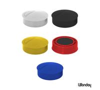 Wonday Aimant rond 25 mm Assortis - Lot de 5