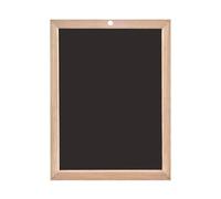 WONDAY - Ardoise en Bois, 2 faces Unies, (l) 400 x (h) 600 mm, Noir
