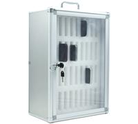 Wonday Armoire murale de rangement pour téléphones portables - Avec serrure - Blanc