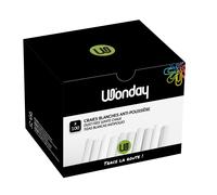 Wonday Boite de 100 craies pour tableau blanc - Anti-poussière - Blanc