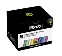 Wonday Boite de 100 craies pour tableau blanc - Anti-poussière - Coloris assortis