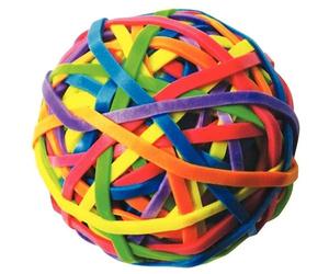 WONDAY Boules d'élastiques 70 g Fluo Assortis