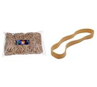 Wonday Bracelets caoutchouc larges, nature, 150 x 10 mm, sac