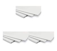 WONDAY Carton Mousse Blanc épaisseur 3 mm format 29.7 x 42 cm, A4, Vendu à l'unité. (Lot de 3)